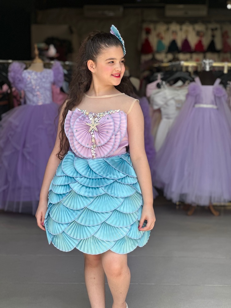 🧜♀️پیراهن دخترانه آریل🧜♀️ - Image 2