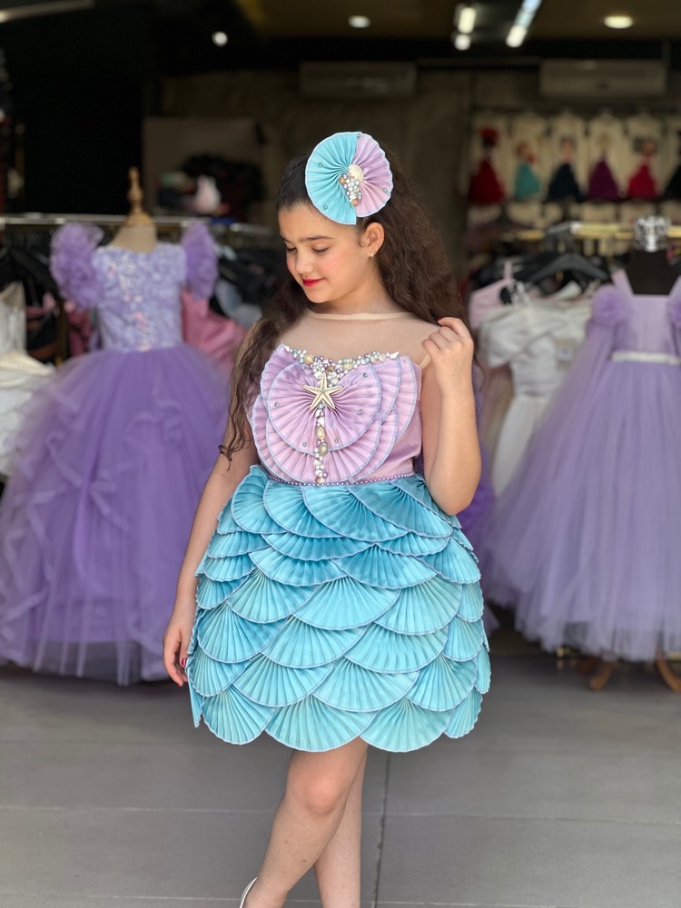 🧜♀️پیراهن دخترانه آریل🧜♀️ - Image 19