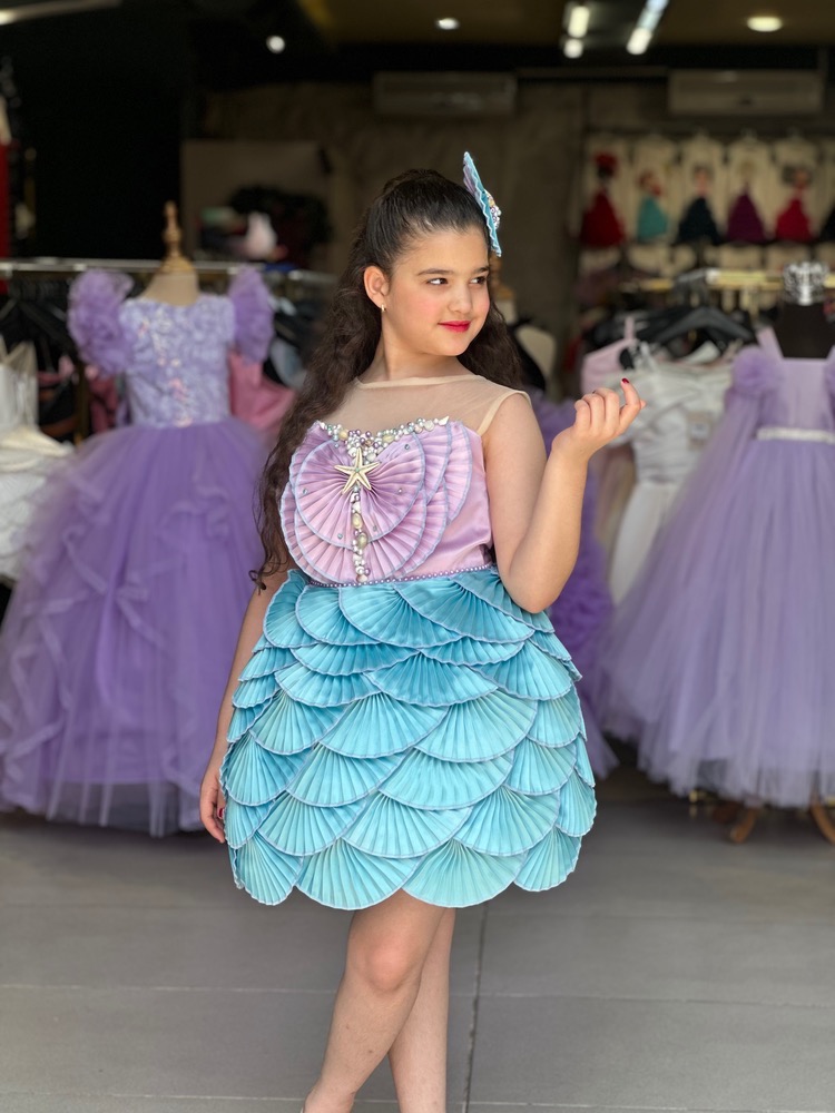 🧜♀️پیراهن دخترانه آریل🧜♀️ - Image 4