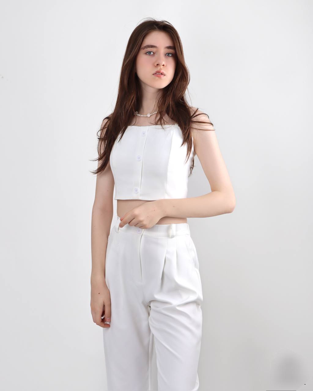 ست تا و کت وشلوار دخترانه سایز بزرگ - Image 6