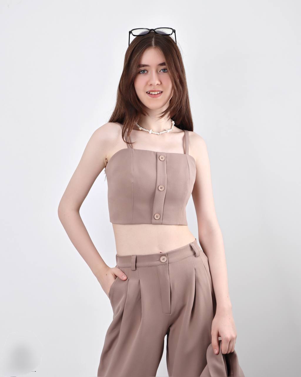 ست تا و کت وشلوار دخترانه سایز بزرگ - Image 9